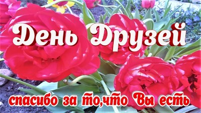 С Днем друзей вас, милые друзья!